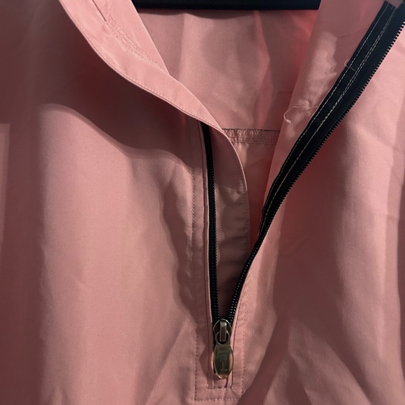 Izod Jacket Womens Large Pink Windbreak Coat Pullover 1/4 Zip Golf Ladies (428) - Picture 4 of 9